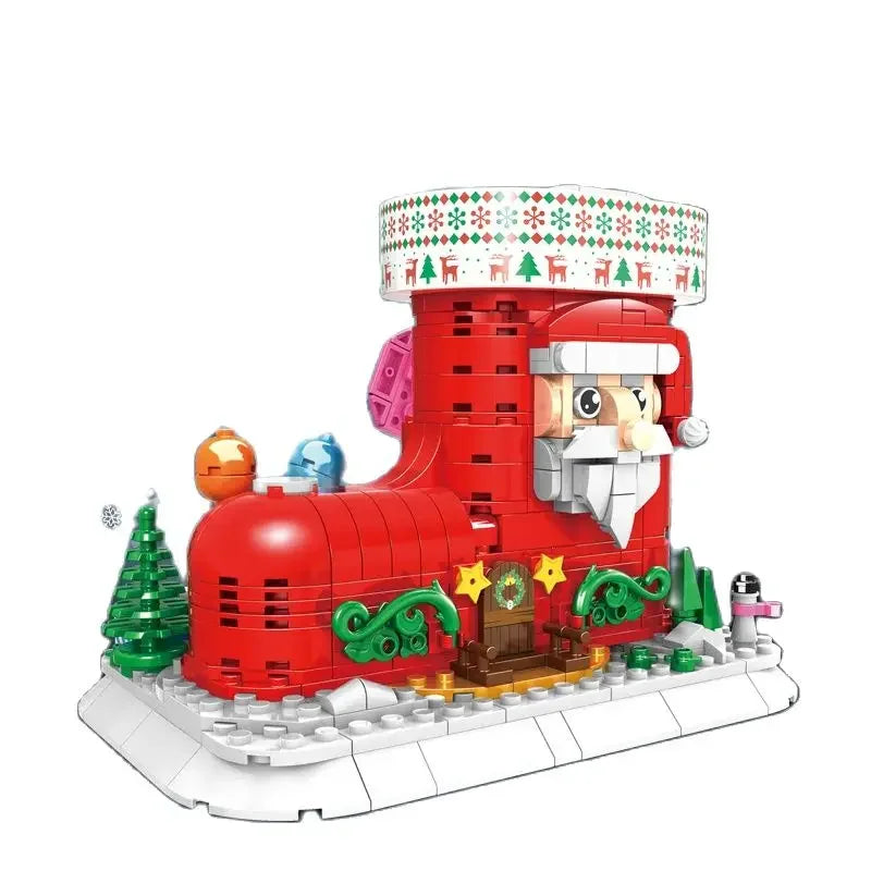 Lego Compatible Winter Village Christmas House Building Blocks
