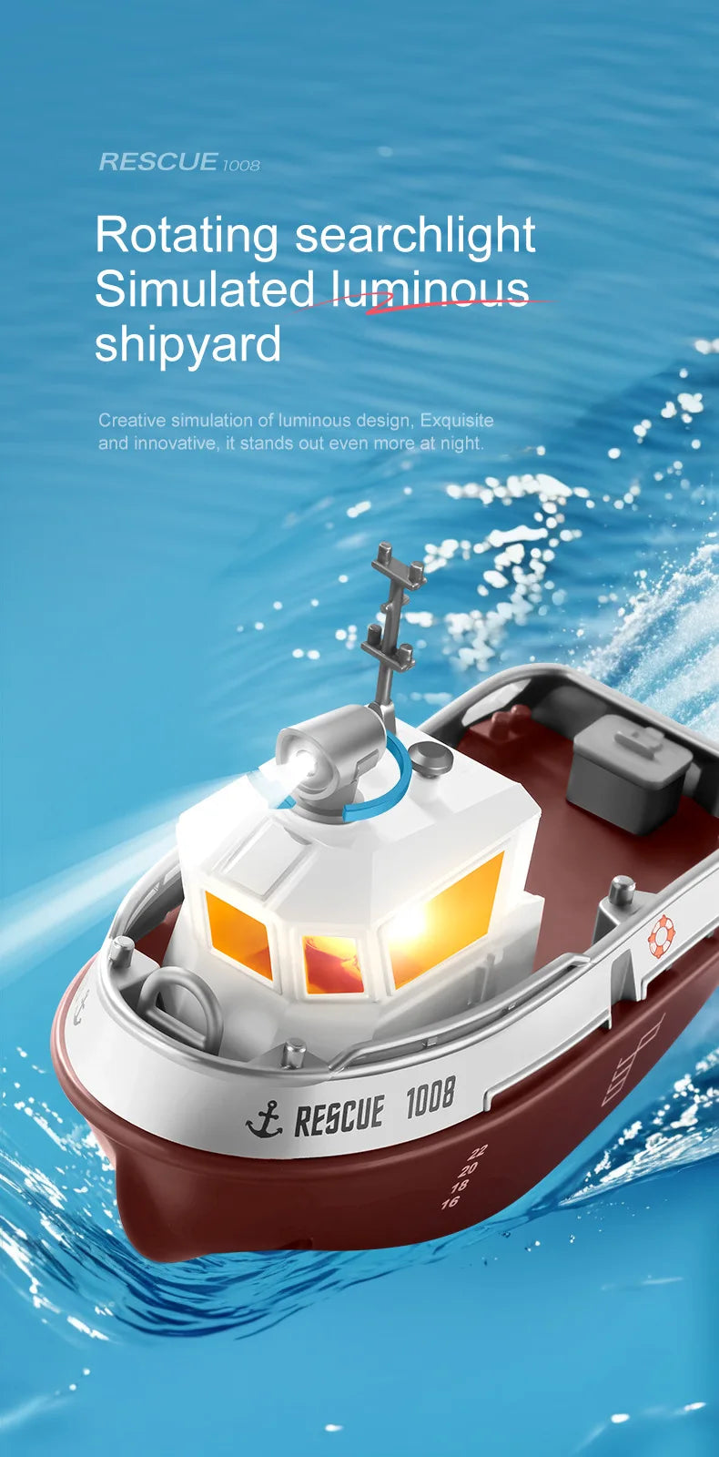 RC Remote-Controlled Electric Mini Boat for Kids – Rechargeable Water Toy Gift for Boys, Perfect for Christmas Surprises