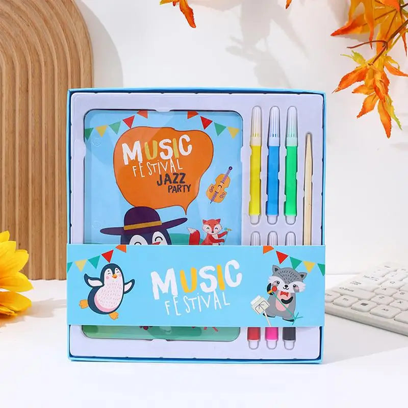 Kids Montessori Toys Reusable Coloring Book Magic Water Drawing Book - ToylandEU
