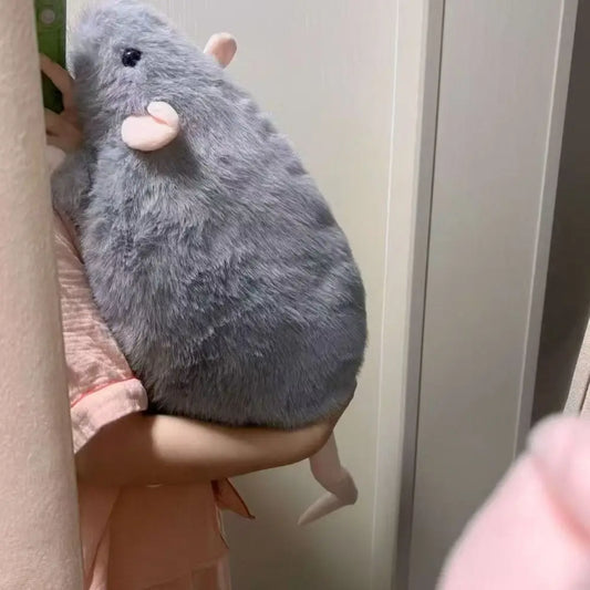 Oversized Flower Branch Mouse Plush Toy For Gift Cute