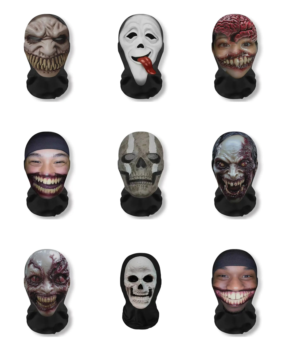 Comedy Costume Mask | Full Face Coverage | Nylon Material | Adult Party Wear