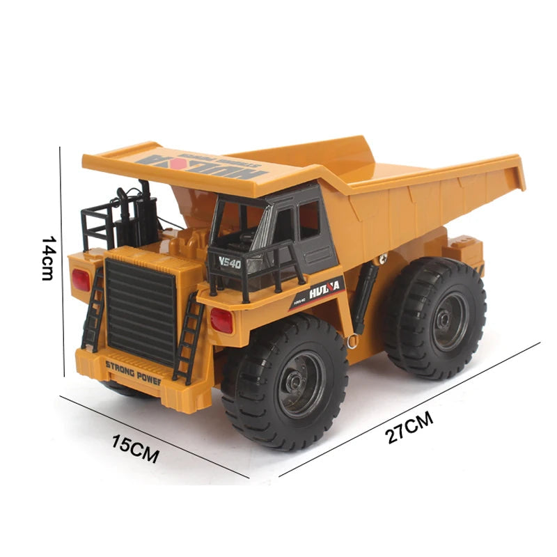 Heavy Duty 9CH RC Alloy Dump Truck with Hydraulic Rod Simulation - ToylandEU