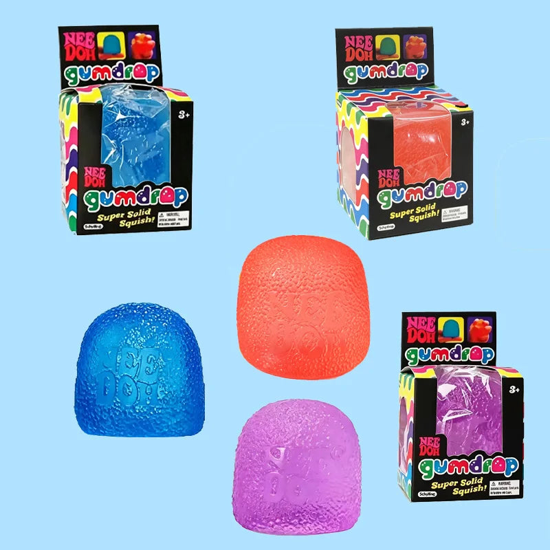 Blue Fidget Toy | Textured Surface | Non Toxic Rubber | Autism ADHD Relief