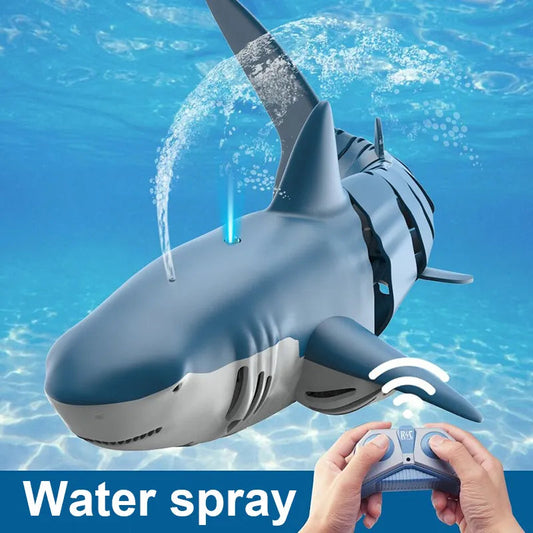 Water spray RC shark toy boat 2.4G radio remote control electronic - ToylandEU
