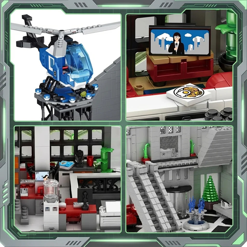 Building Blocks Set | 6375 Pieces | Spider Oscorp Tower | Lego Compatible