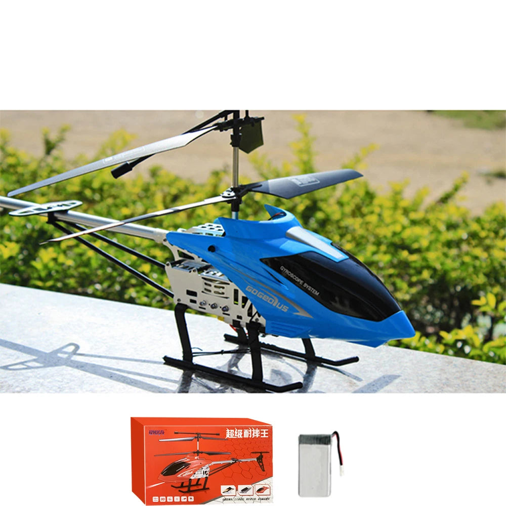 RC 80cm Remote-Controlled Helicopter with Anti-Fall Design - Durable Outdoor Toy Aircraft for Kids' Birthdays