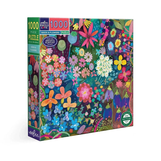  Seeds And Flowers 1000 Piece Jigsaw Puzzle Sturdy -  ToylandEU™