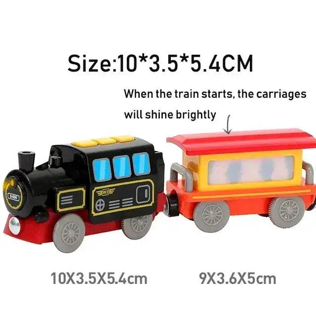 RC Electric Train Set With Diecast Locomotive And Magnetic Track - ToylandEU