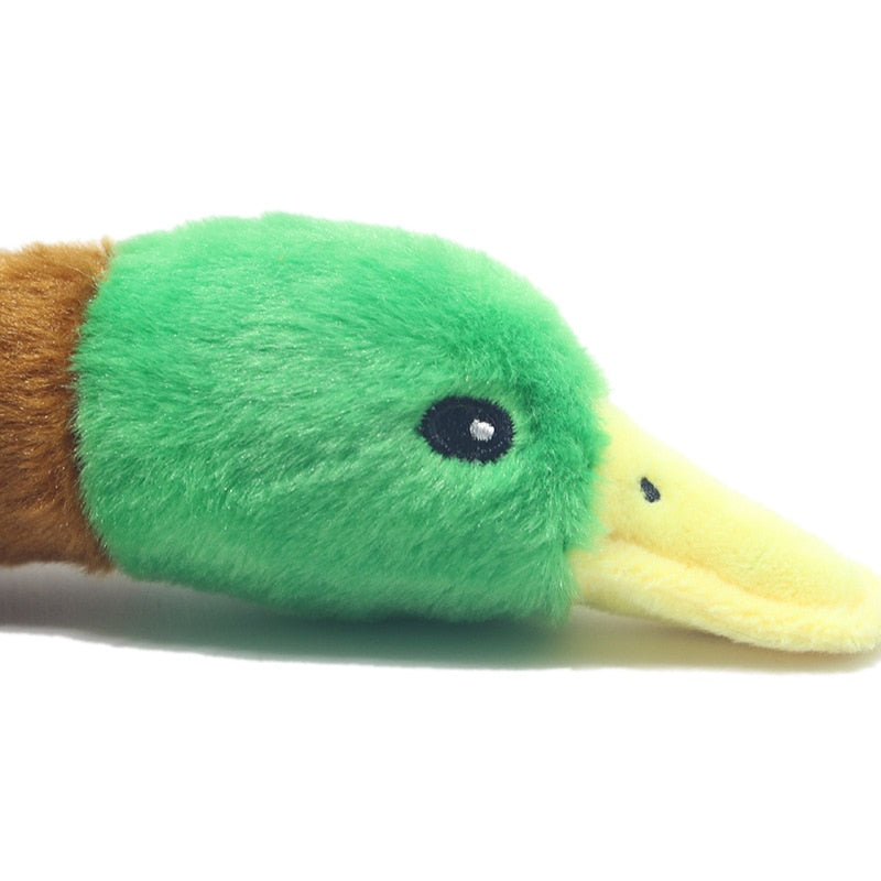 Adorable Squeaky Duck Plush Dog Toy with Chew Rope - Pet Accessories - ToylandEU