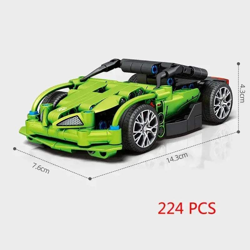MOC Racing Car Lego Compatible Building Blocks Set For Kids - ToylandEU