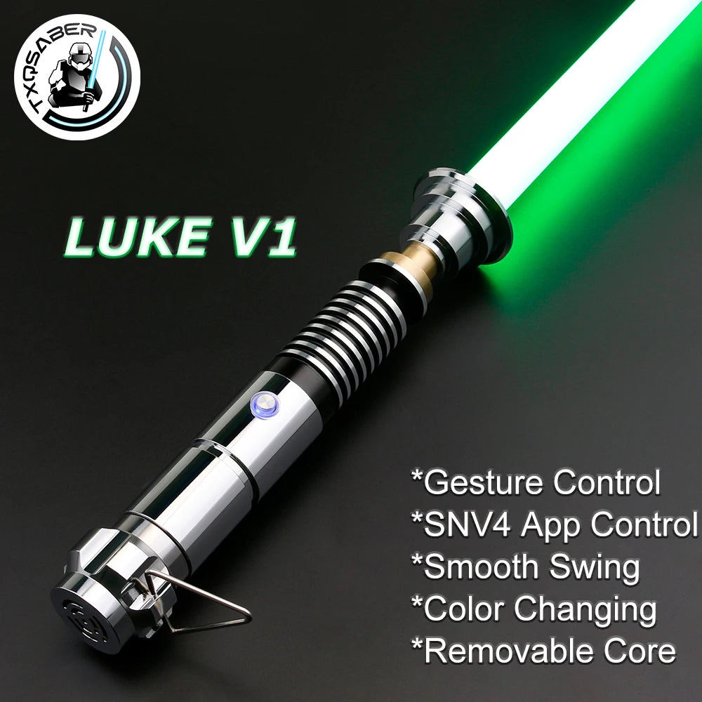 Lightsaber | Luke Skywalker Neo Pixel | 16 Soundfonts | Glossy Metal Handle