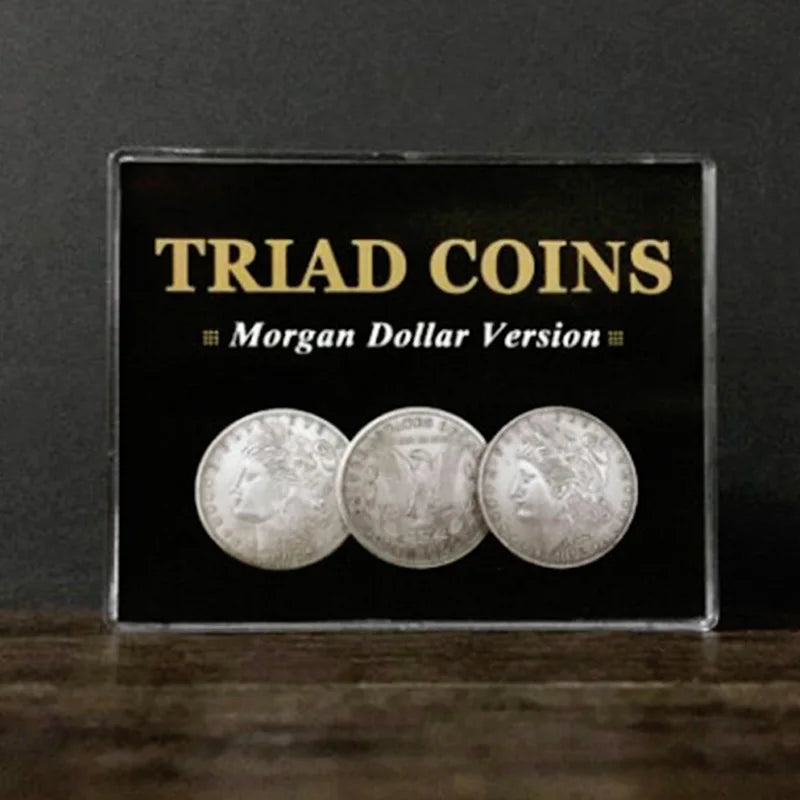 Triad Coins Gimmick | Coin Magic Trick | Three Coin Change | Close Up Magic Set