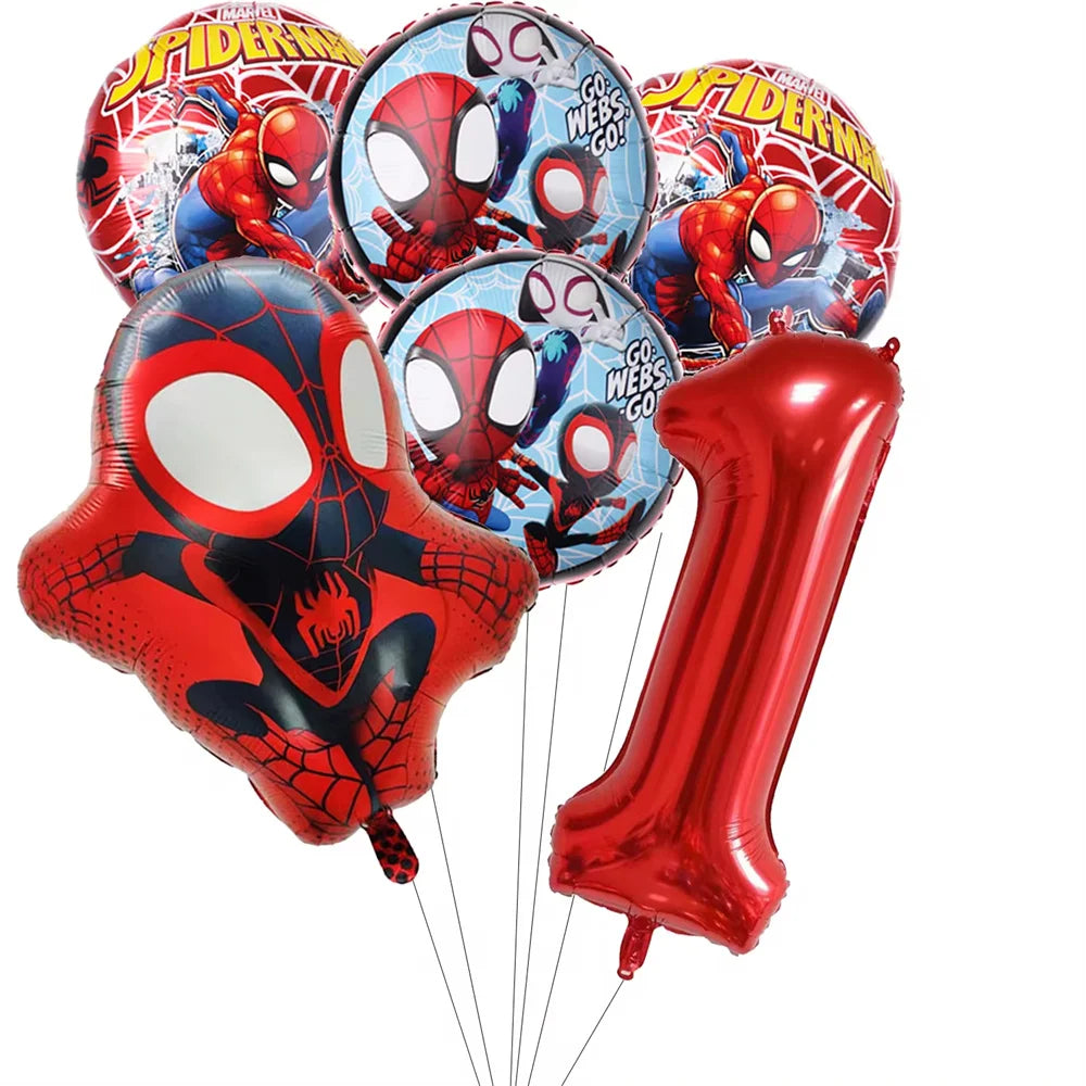 Spider Birthday Party Supplies | Disposable Tableware Set | Plates Cups Napkins