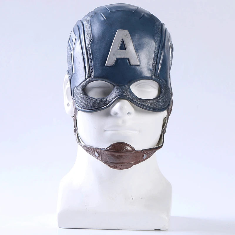 Captain America Helmet Mask | Plastic Mask | Cosplay Prop | One Size Fits Most