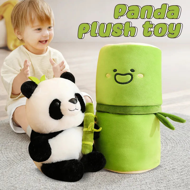 Adorable Giant Panda Doll in Bamboo Tube - National Treasure for Kids - ToylandEU