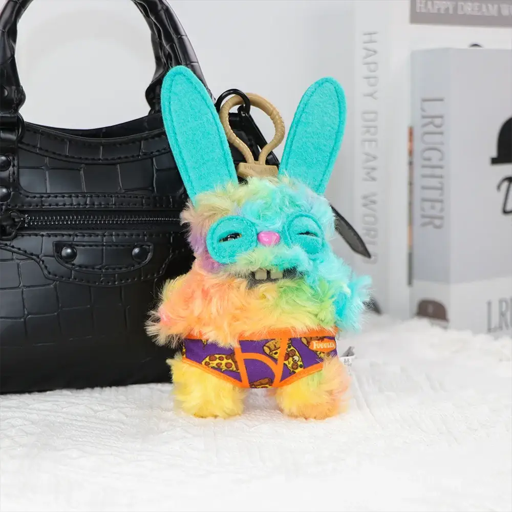 Fuggler Ugly Monster Original Keychain Pendant Doll Funny Teeth Monster Count Underoo McGoo Pink Rabid Rabbit 12-14cm Toy Gift - ToylandEU