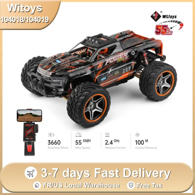 Extreme Speed WLtoys 1/10 4WD Brushless RC Drift Truck - 55KM/H Fun!