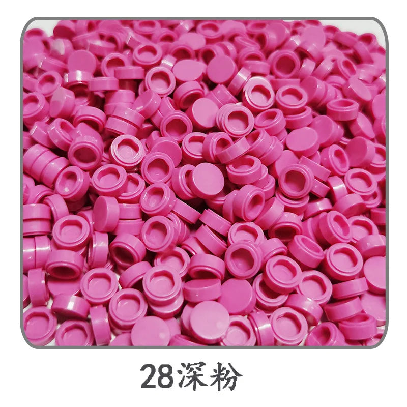 Small Particle Bricks | 1x1 Round Tiles | Compatible With Lego | MOC Builders