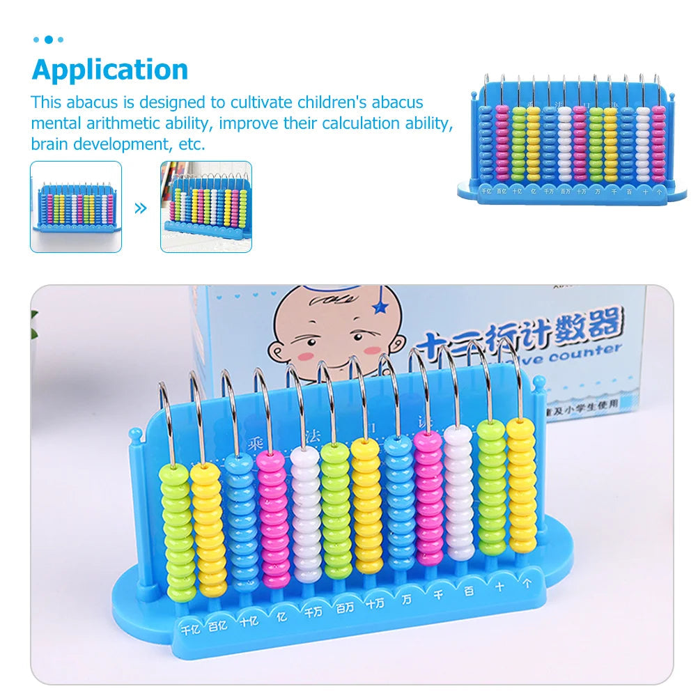 Abacus 12 Rods Counting Abacuses Kids 12-row Toy Bead Arithmetic - ToylandEU