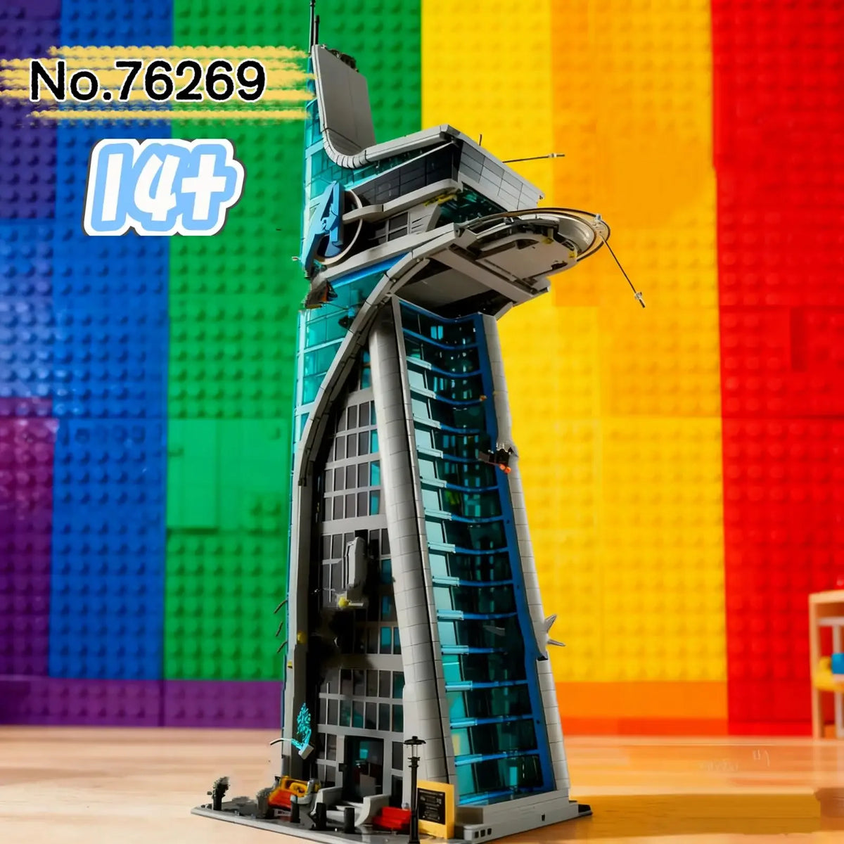 Building Block Set | 5201 Pieces | Superhero Skyscraper | Adult Model