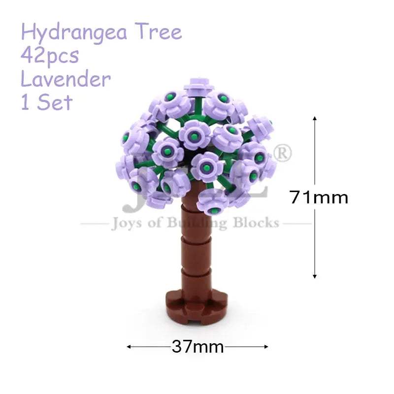 MOC Sakura Flower Stem Tree Building Blocks Set DIY Cherry Blossom Bricks Treehouse Model Decoration Toys 24866 19119 2417 2423 - ToylandEU