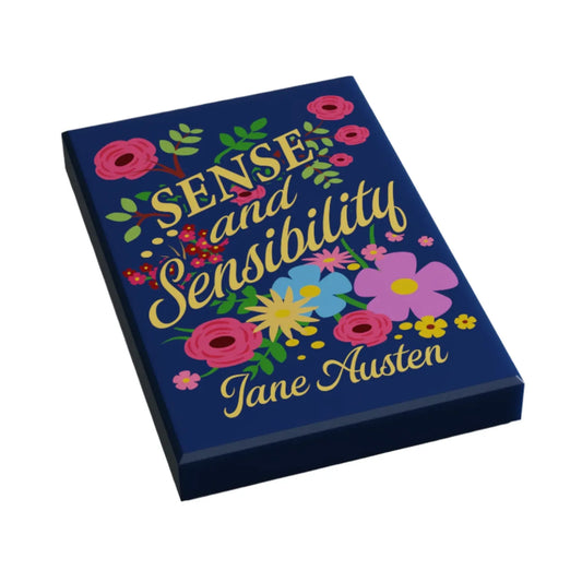 Sense & Sensibilities Book (2x2 Tile) made using LEGO part - B3 Customs - ToylandEU