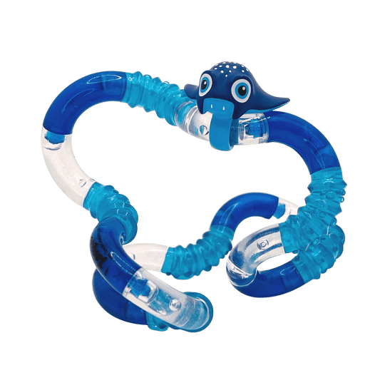 Tangle Jr Aquatic Pet | Floatable Bath Toy | Soft Silicone Sensory | Kids