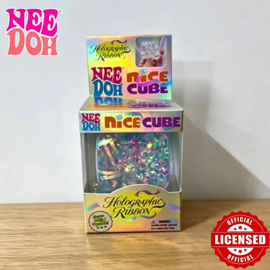 Sensory Fidget Cube | Holographic Ribbon | Toylandeu™