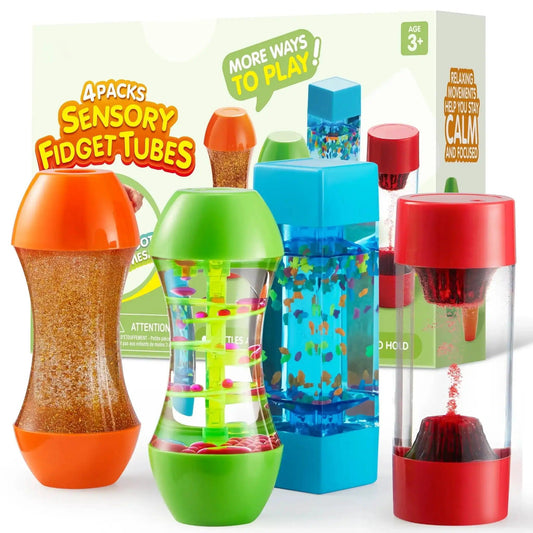  Sensory Fidget Tubes Calming Autism Stress Relief Joyfy Safe -  ToylandEU™