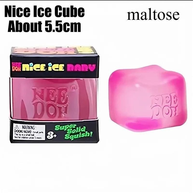 Sensory Knead Cube | Translucent Ice Texture | Toylandeu™