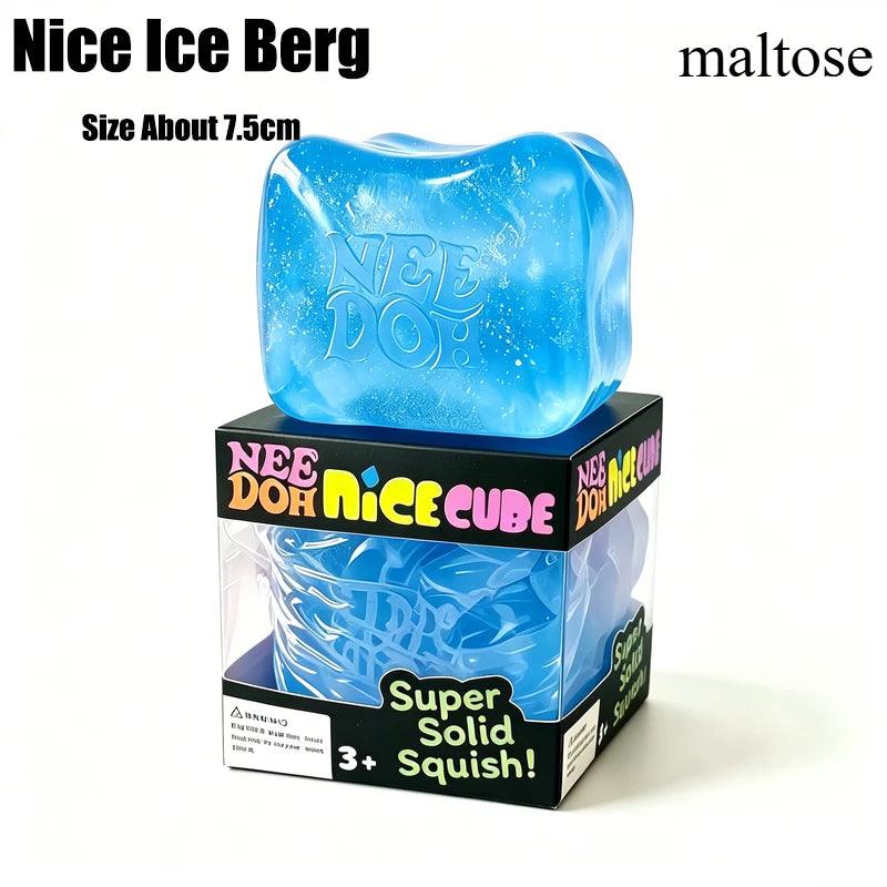 Sensory Knead Cube | Translucent Ice Texture | Toylandeu™