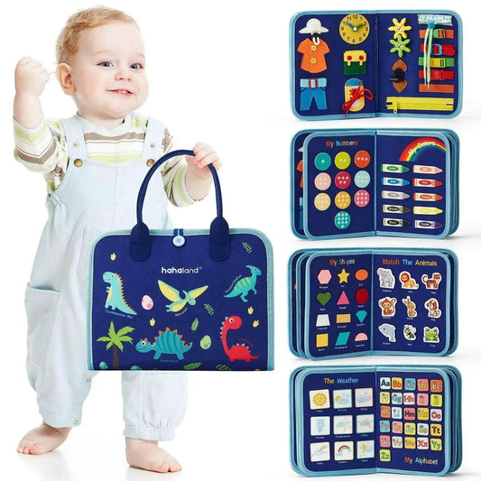  Sensory Montessori Busy Board for Toddlers Travel Edition 1-4 Years Fine Motor Skills -  ToylandEU™