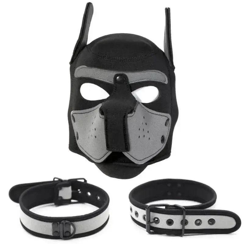  Sensual Dog Mask Full Head Padded Rubber Toyland EU -  ToylandEU™