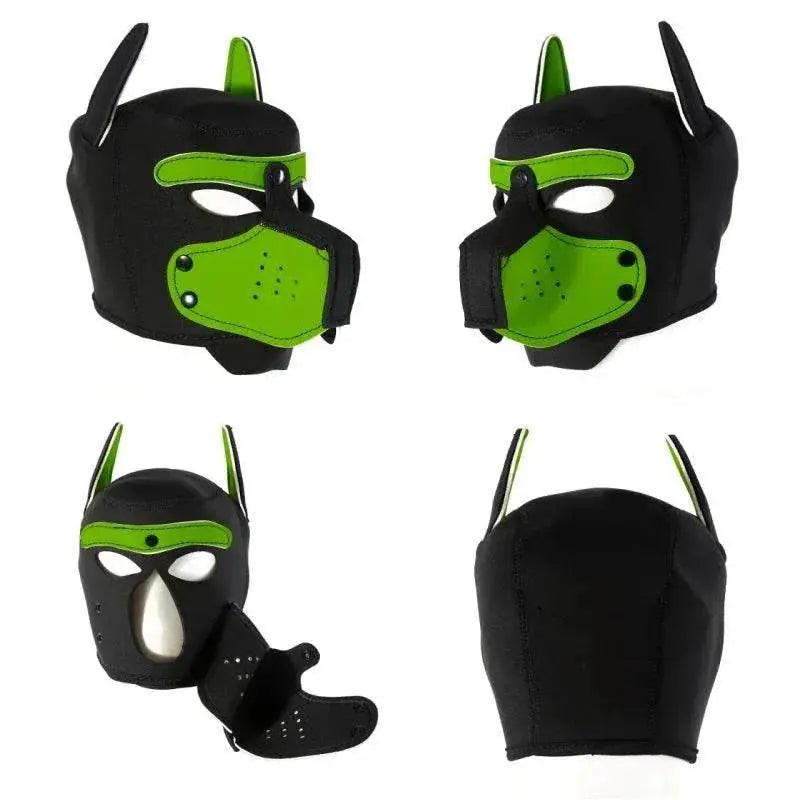  Sensual Dog Mask Full Head Padded Rubber Toyland EU -  ToylandEU™