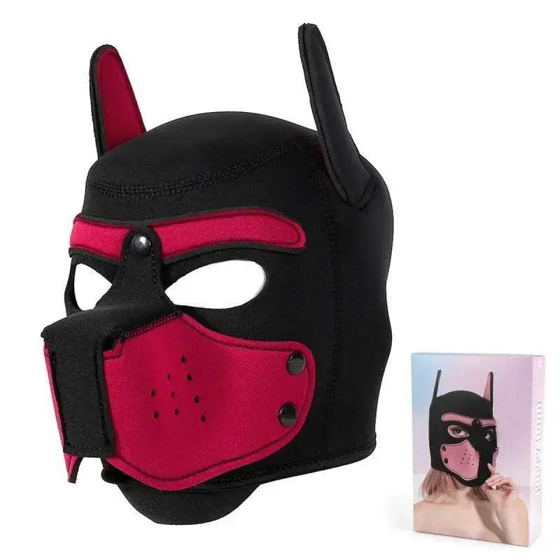  Sensual Dog Mask Full Head Padded Rubber Toyland EU -  ToylandEU™