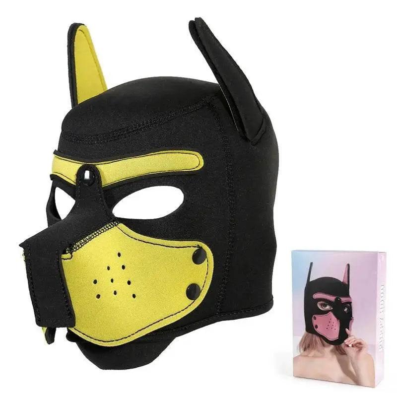  Sensual Dog Mask Full Head Padded Rubber Toyland EU -  ToylandEU™
