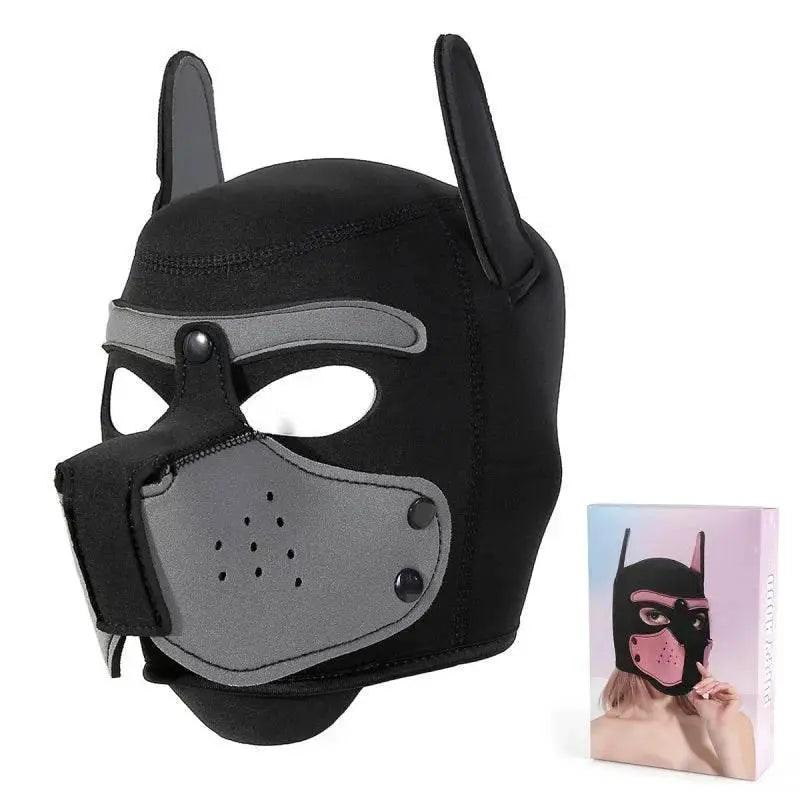  Sensual Dog Mask Full Head Padded Rubber Toyland EU -  ToylandEU™
