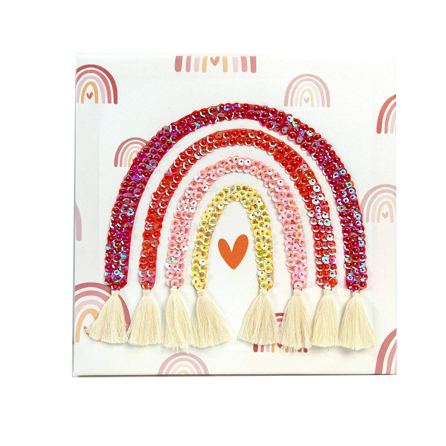 Rainbow Sequin Craft Kit for DIY Radiant Canvas Art - ToylandEU