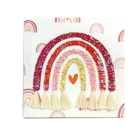 Rainbow Sequin Craft Kit All In One For DIY Canvas Art -  ToylandEU™