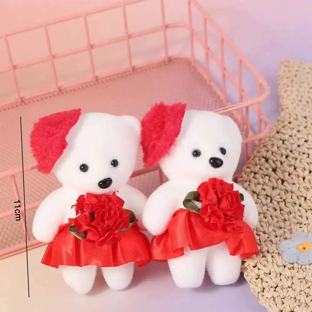 Set Of Foam Bear Plush Toys For Bouquet Decoration - ToylandEU