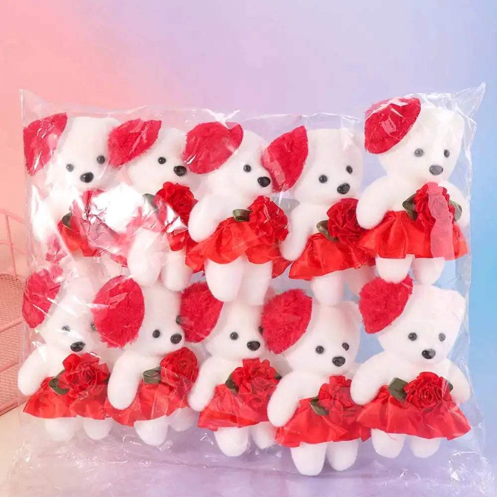 Set Of Foam Bear Plush Toys For Bouquet Decoration - ToylandEU
