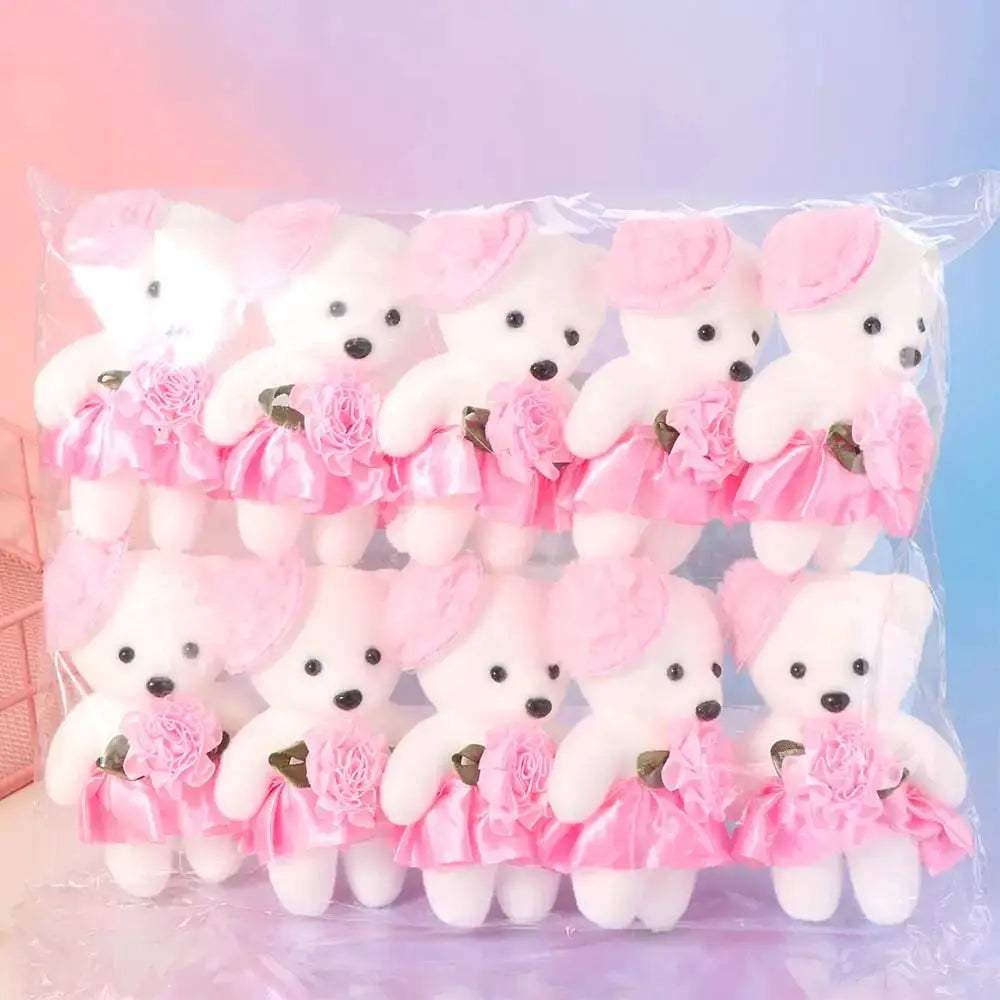 Set Of Foam Bear Plush Toys For Bouquet Decoration - ToylandEU