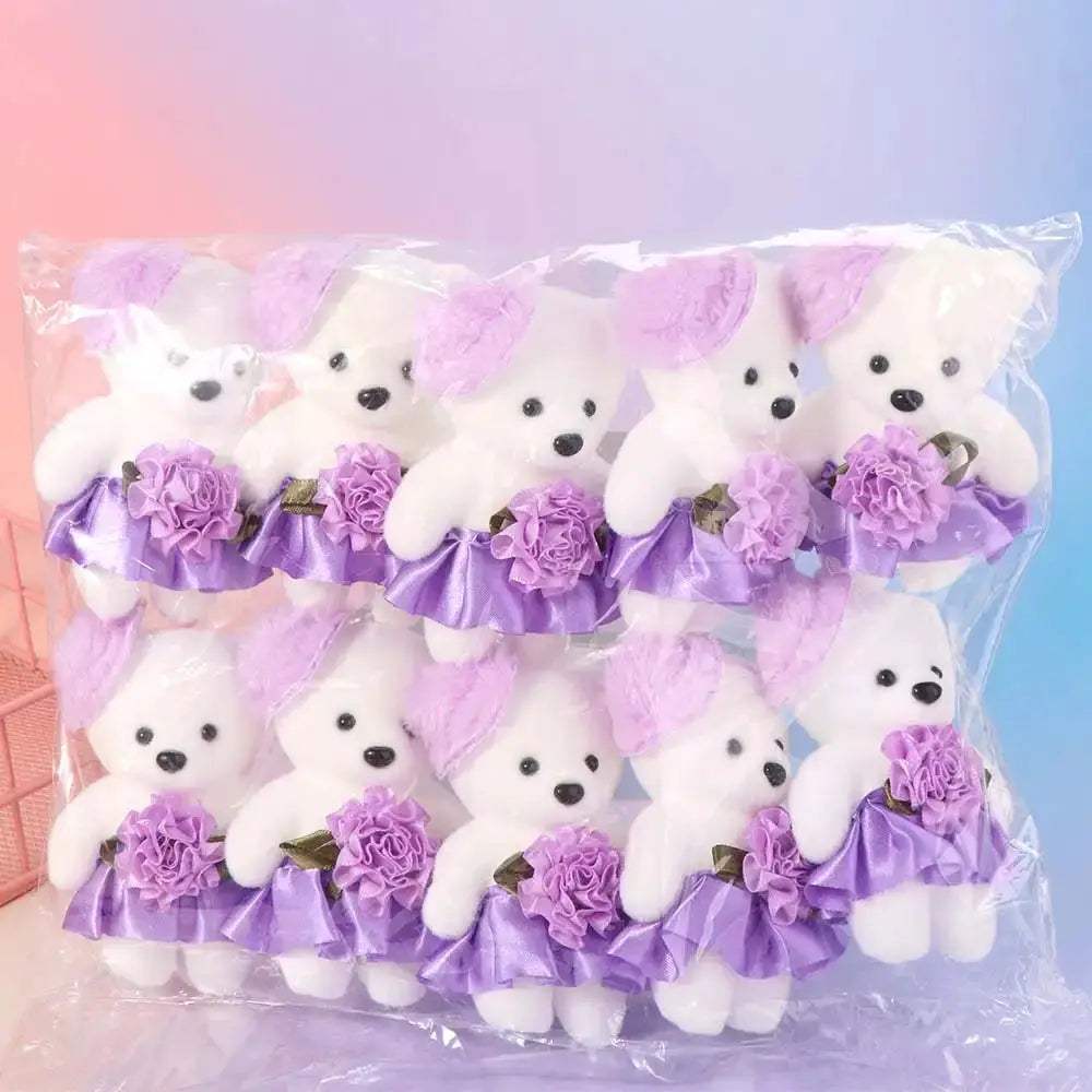 Set Of Foam Bear Plush Toys For Bouquet Decoration - ToylandEU
