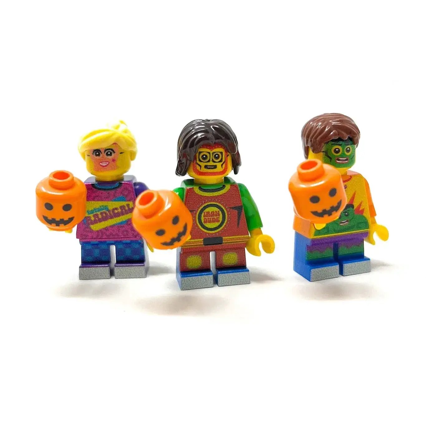 Halloween Trick Or Treat Lego Minifigs With Three Custom Kids - ToylandEU
