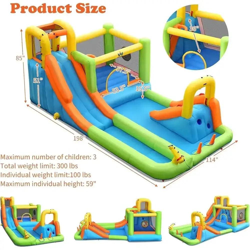  Seven In One Bounce House Water Park Backyard Fun -  ToylandEU™