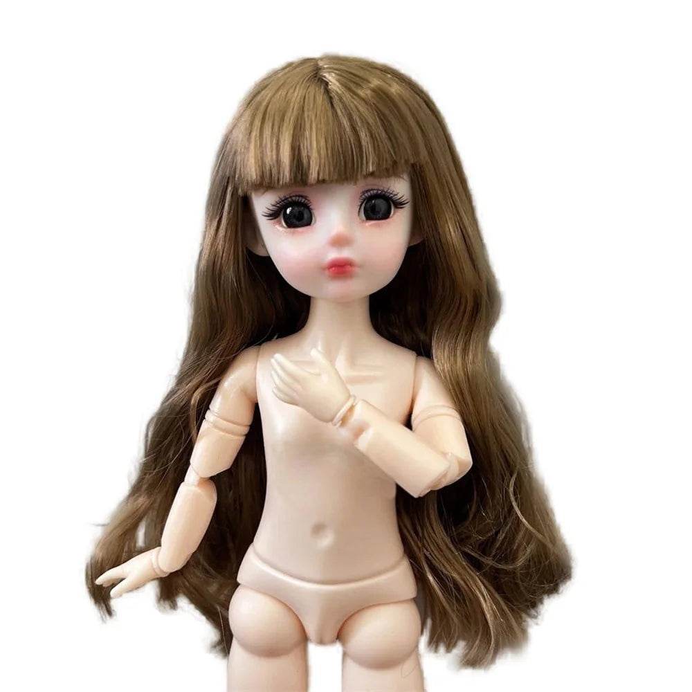 Sexy Face Gaze Desire Eyes 30cm Nude Doll Girl Body - ToylandEU