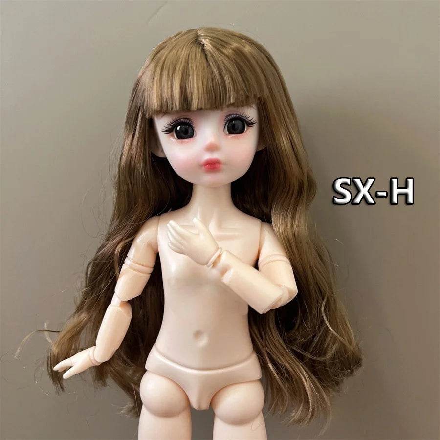 Sexy Face Gaze Desire Eyes 30cm Nude Doll Girl Body - ToylandEU