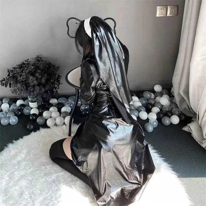  Sexy Gothic Nun Latex High Split Costume Toyland EU -  ToylandEU™