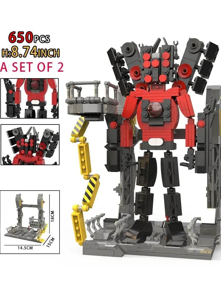 High Quality Building Block Set with Moc Skibidi Toilet Characters for Kids and Collectors - ToylandEU