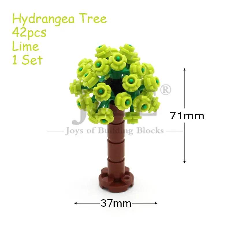 MOC Sakura Flower Stem Tree Building Blocks Set DIY Cherry Blossom Bricks Treehouse Model Decoration Toys 24866 19119 2417 2423 - ToylandEU